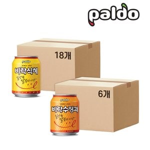 팔도 비락 식혜 238ml(캔) x 18개+수정과 238ml(캔) x 6개