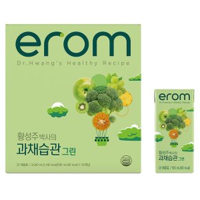 이롬 황성주 과채습관 그린 190ml 16개입 4팩