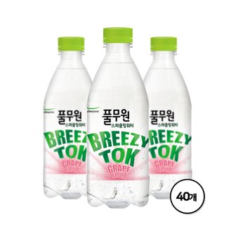  풀무원 탄산음료 브리지톡 자몽 500mL X 40병