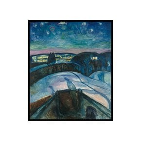 액자 Starry Night 1922-24/ 에드바르드 뭉크