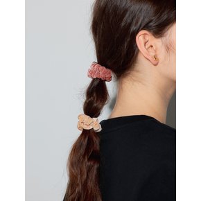 LB_Velvet cube hair scrunchie_2color