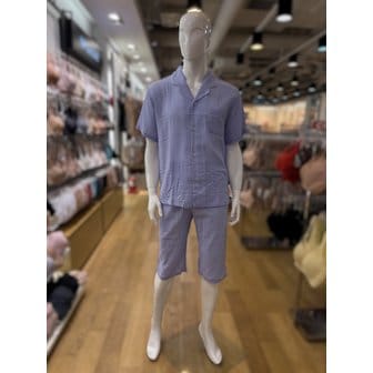 비너스 [파주점] 쿨 선염체크 남성파자마 (BU) VPA4433M