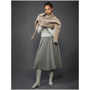 Long Flare Skirt (Gray)_D5KAW24001GYX