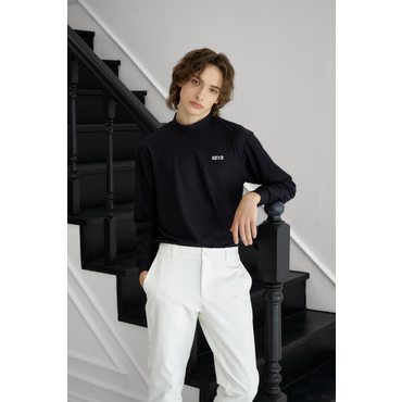 고엑스오 맨즈 모크넥 롱슬리브 블랙