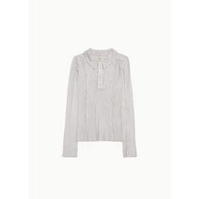 베이스레인지 26FW Omato Polo Long Sleeve Tee, Elie Grey