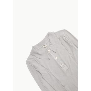 베이스레인지 26FW Omato Polo Long Sleeve Tee, Elie Grey