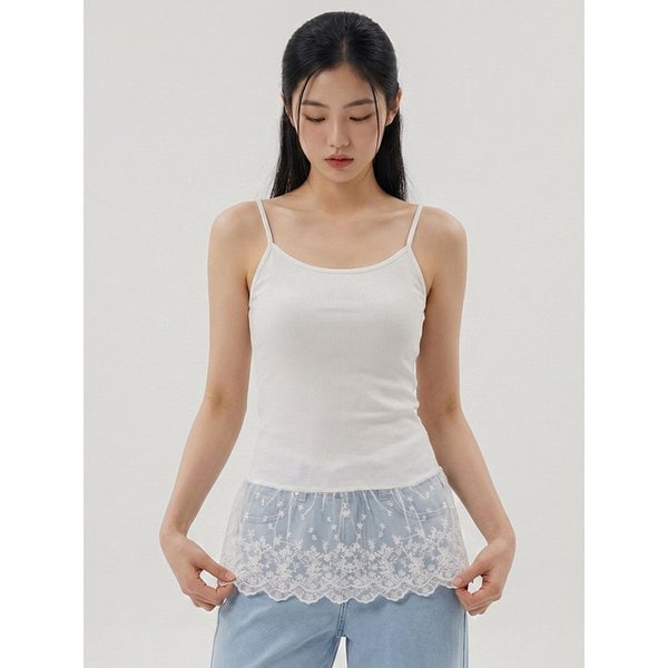 에이프릴 볼륨캡 레이스 롱 끈나시 (일체형패드)