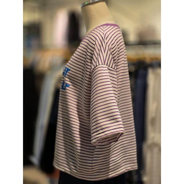 [파주점] 랩 봉쥬르 단가라 크롭반팔티셔츠 AS2CTS41