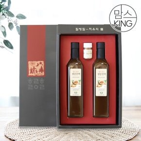 [산엔청][힐링힐]지리산 자락에서 만든 맵지않은 생강진액 1000ml(500ml*2개)+시나몬가루 선물세트