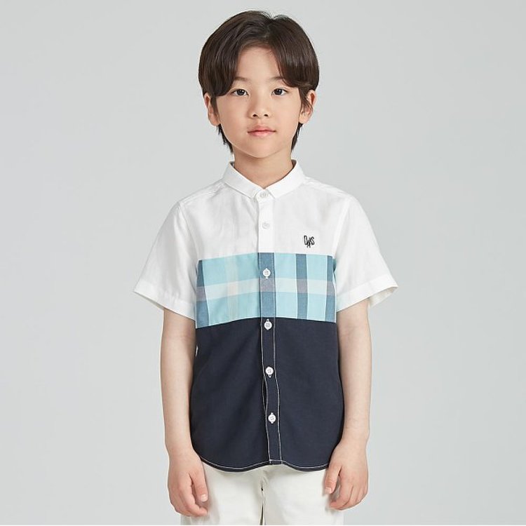 닥스키즈 체크 블럭 반팔 셔츠 DTM11XS08M WT _P337659138 닥스키즈 체크 블럭 반팔 셔츠 DTM11XS08M WT _P337659138