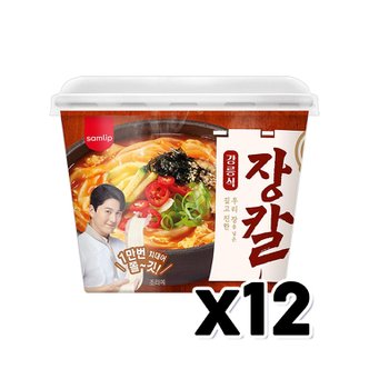  하이면 장칼국수 즉석용기큰컵 206g x 12개(한박스)