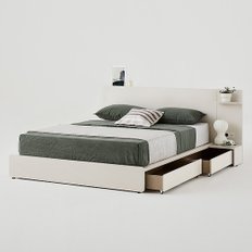 포엠 호텔침대 Q퀸/K킹 패널형(서랍)+노뜨 라텍스탑 K