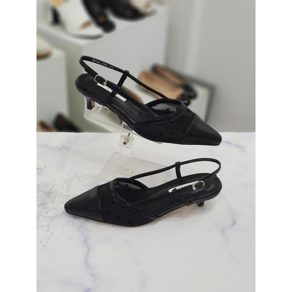 확대된 대표 HANSHOE 세이브존09 여성 망사 시스루 슬링백 샌들 힐 5cm SGHS179048kr(1)