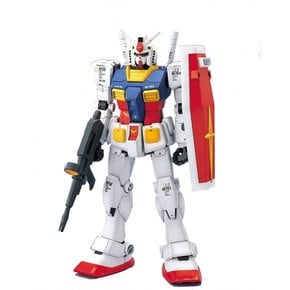 PG 160 RX-78-2 건담 (기동 전사 건담) 색으로 구분 된 플라스틱 모델