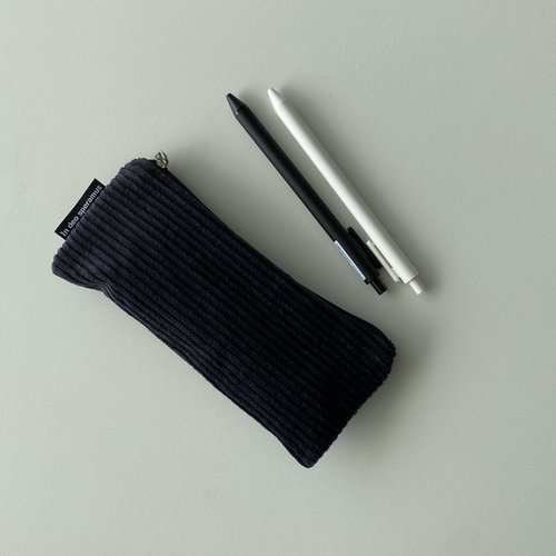 검정 골덴 필통(Black corduroy pencil case) 상품이미지 2
