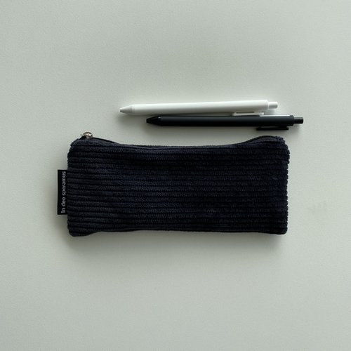 검정 골덴 필통(Black corduroy pencil case) 상품이미지 5