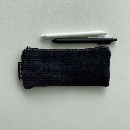 검정 골덴 필통(Black corduroy pencil case) 상품이미지 6