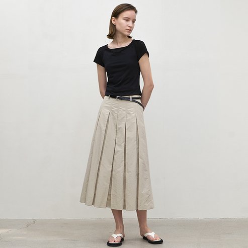 나인(Atelier Nain) (택가:109,000원)에센셜 플리츠 스커트(SK-4925)