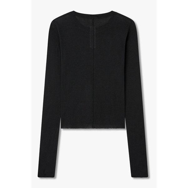 [WOMEN] 리브 롱 슬리브 크롭 티셔츠 RO26106007000