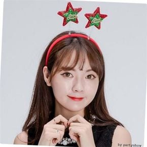 크리스마스 머리띠 크리스마스 헤어밴드 장식 연말 머리 파티