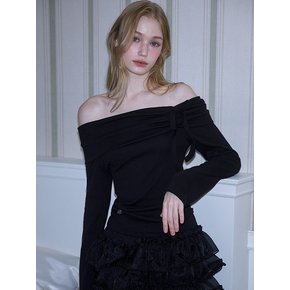 Tiffany Off shoulder Long Sleeve [Black]