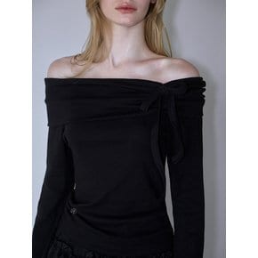 Tiffany Off shoulder Long Sleeve [Black]