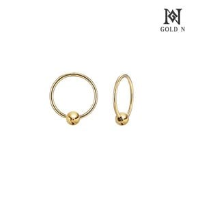 14K 슬림볼링 10mm 귀걸이 YG