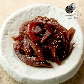 순창문옥례식품 명인 고추장 무 장아찌 1kg 밀폐용기