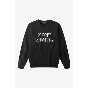 [기모] TALMINA- Logo sweatshirt_Black_LNVA0TS91 (남여공용)