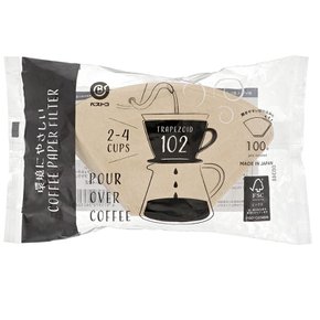 베스토코 친환경 커피 종이 필터 102 사다리꼴 2-4 컵용 100매입 브라운 MA-422