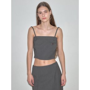 Deconstruction Bustier Top_Grey