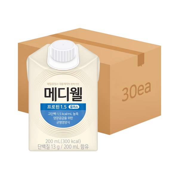 [메디웰] 프로틴1.5 200ml 30팩(1박스) 매일유업 엠디웰