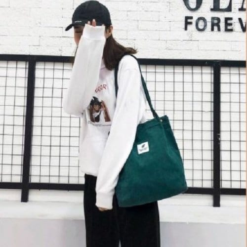 코듀로이 모던 에코백 2