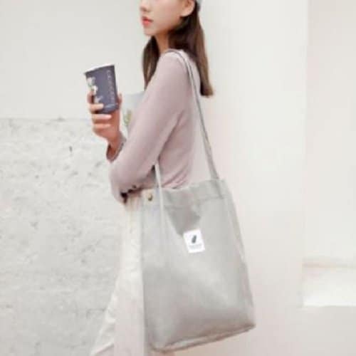 코듀로이 모던 에코백 3