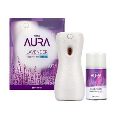  AURA 방향제 자동분사기 1개 +리필 280ml1 1개입 (라벤더향) .