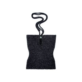 Halter Neck String Sleeveless Knitwear_navy