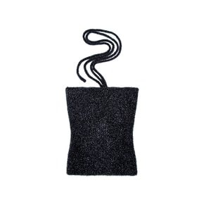 Halter Neck String Sleeveless Knitwear_navy