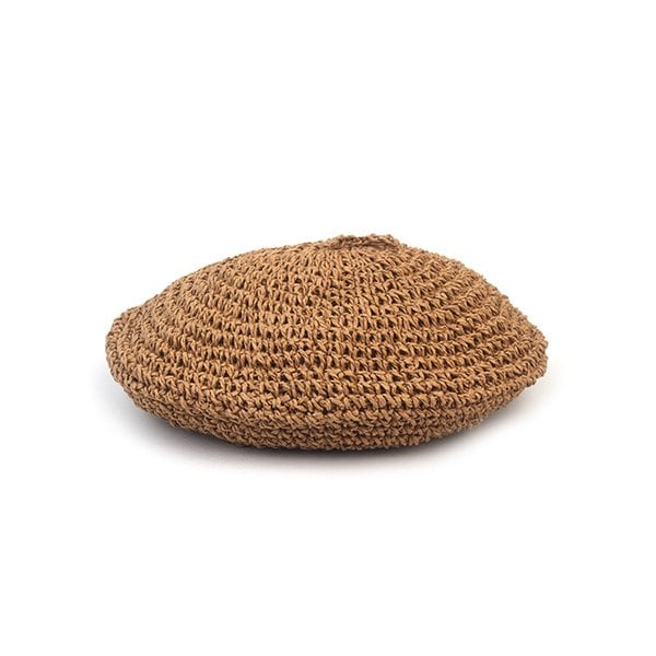 Rattan Summer Brown Beret 여름베레모