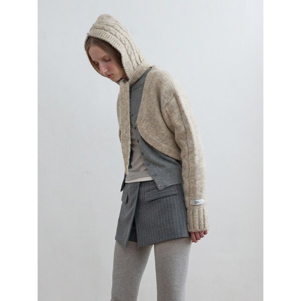 Cable Knit Bolero Oatmeal