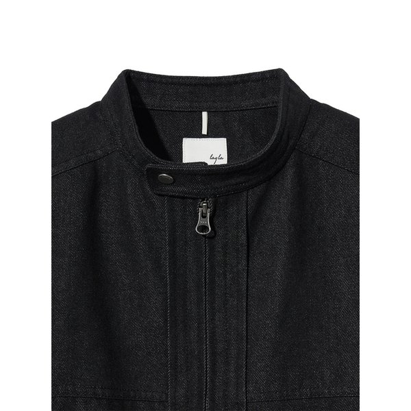 Mood Biker Denim Jacket J32 Black Denim