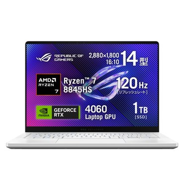  ASUS PC ROG Zephyrus G14 GA403UV RTX 4060 Ryzen7 8845HS 32GB SSD1TB 120Hz Windows 11 Xbox