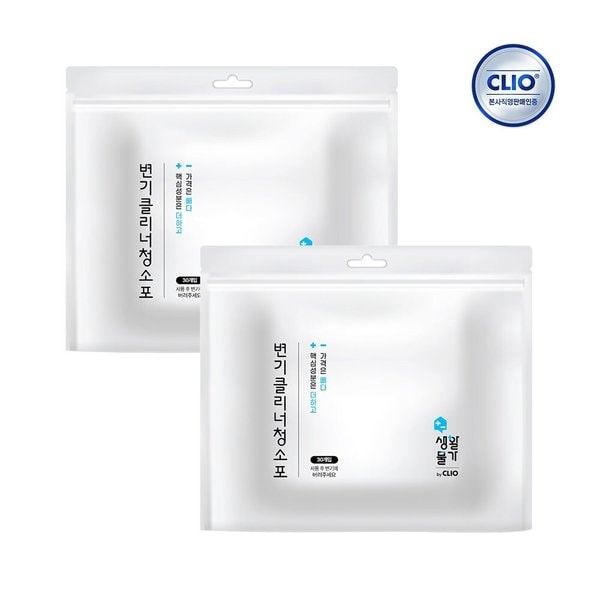 생활물가 변기 클리너 청소포 30매 x2개