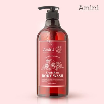 아미니 바디워시 플라워 테라피 프레쉬로즈 500ml