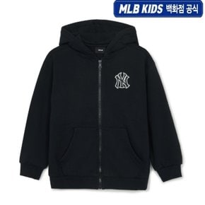 24FW [KIDS]베이직 스몰로고 기모 후드집업 7AHDB0346-50BKS