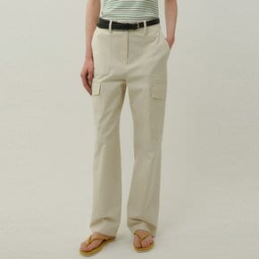 [블랭크03] cotton cargo pants (cream beige)