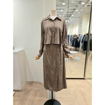 플라스틱아일랜드 [부산점] 벨트옵션 반오픈 원피스(PQ3WO903)