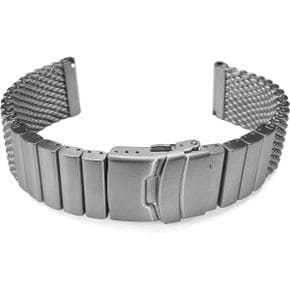 미국 스와치 시계줄 밴드 22mm TIMEWHEEL Heavy 스테인리스 스틸 Wire Mesh Bracelet 워치 스트