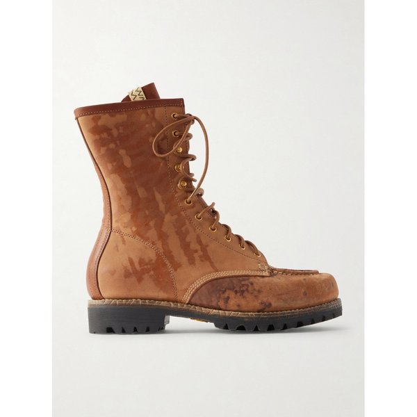 하이폴크 스카우트 모크 디스트레스드 가죽 부츠 46376663162929876