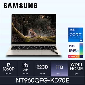 삼성전자 갤럭시북3 프로360NT960QFG-KD70E (WIN11 HOME/SSD 1TB/RAM 32GB) HMC