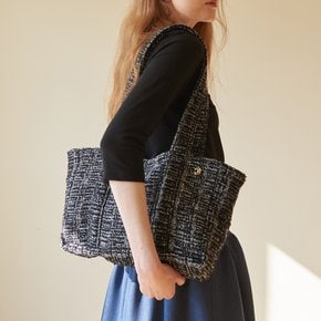 Wool Tweed Bag Black